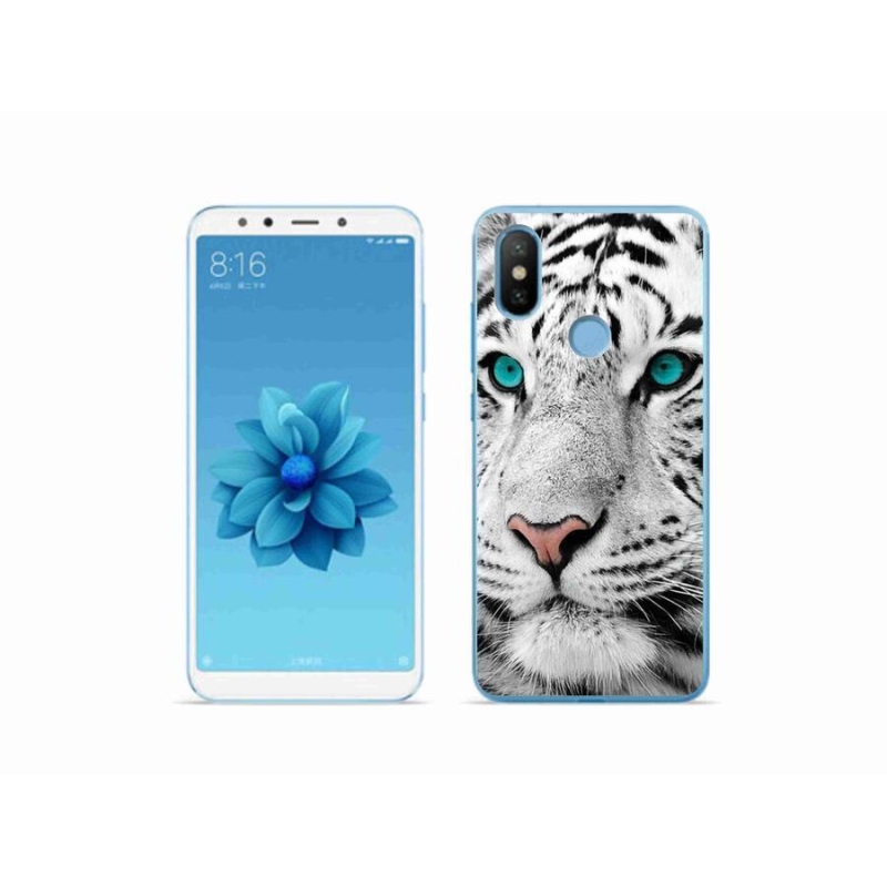 Gél borítás mmCase a Xiaomi Mi A2-hez - fehér tigris