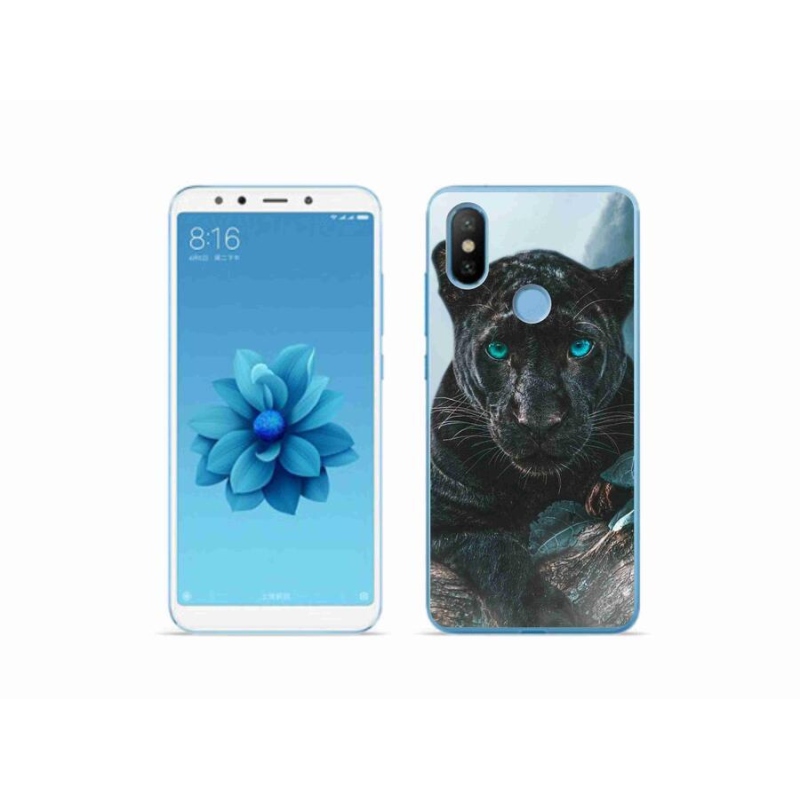 Gél borítás mmCase a Xiaomi Mi A2-hez - fekete párduc