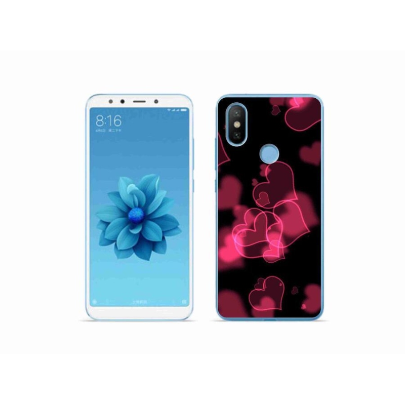 Gél borítás mmCase a Xiaomi Mi A2-hez - piros szívek