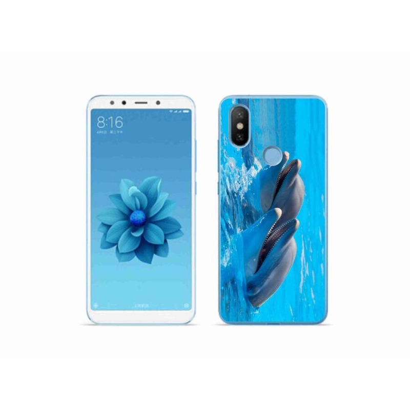 Gél borítás mmCase a Xiaomi Mi A2-hez - delfinek