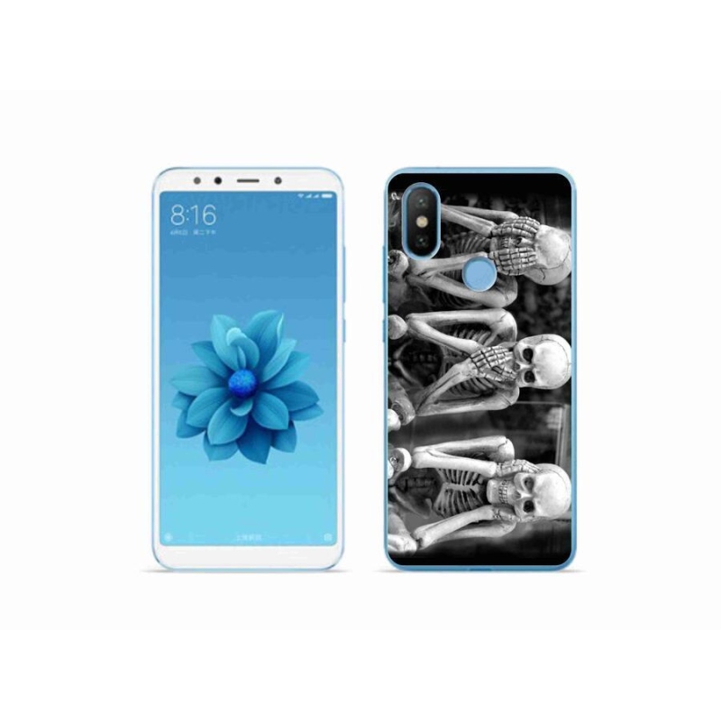 Gél borítás mmCase a Xiaomi Mi A2-hez - csontvázak