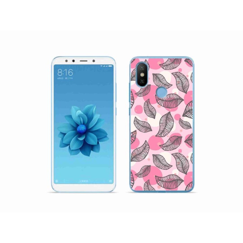 Gél borítás mmCase a Xiaomi Mi A2-hez - rajzfilmes hulló levelek