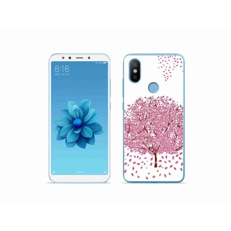 Gél borító mmCase a Xiaomi Mi A2-hez - rajzfilmfa levelekkel