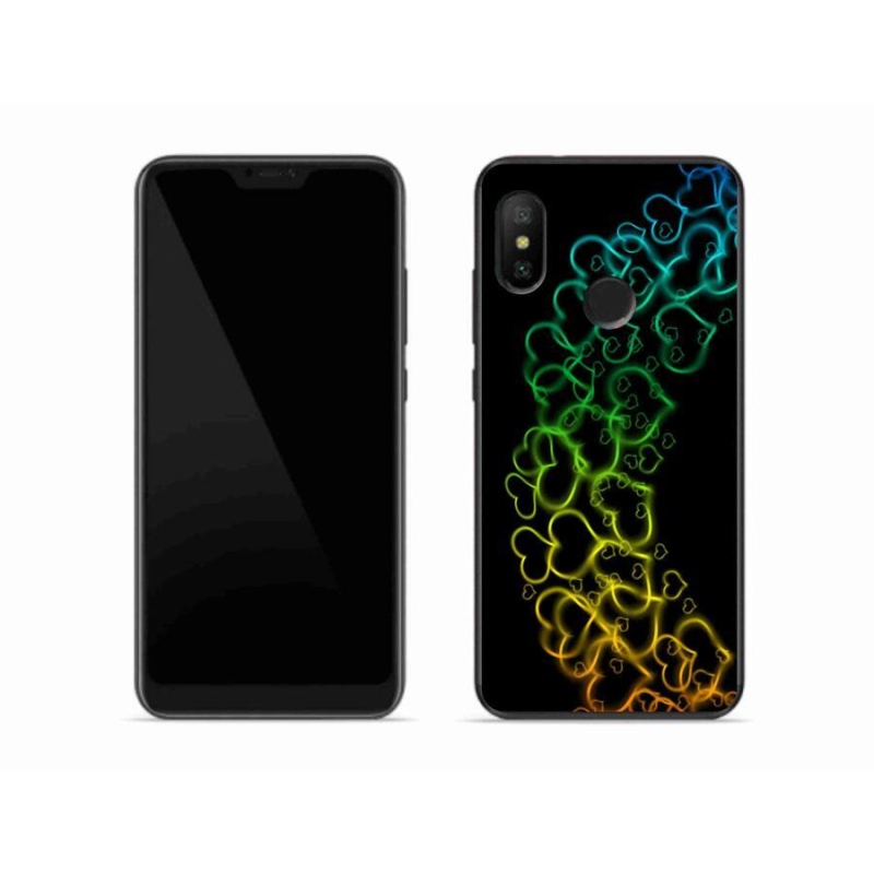 Gél borítás mmCase a Xiaomi Mi A2 Lite készülékhez - színes szívek