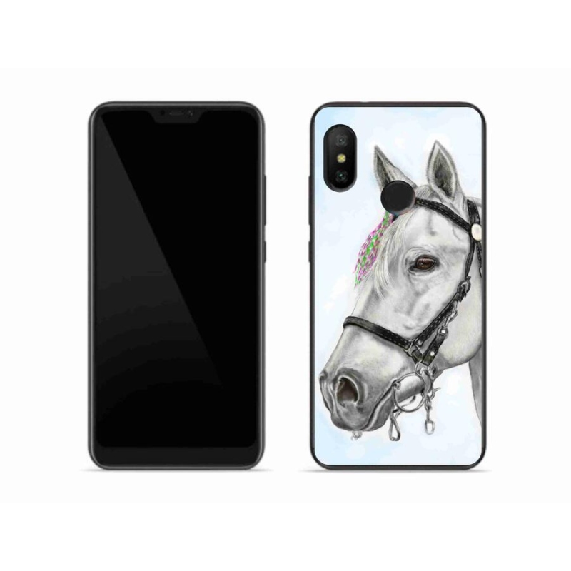 Gél borítás mmCase a Xiaomi Mi A2 Lite-hoz - fehér ló 1