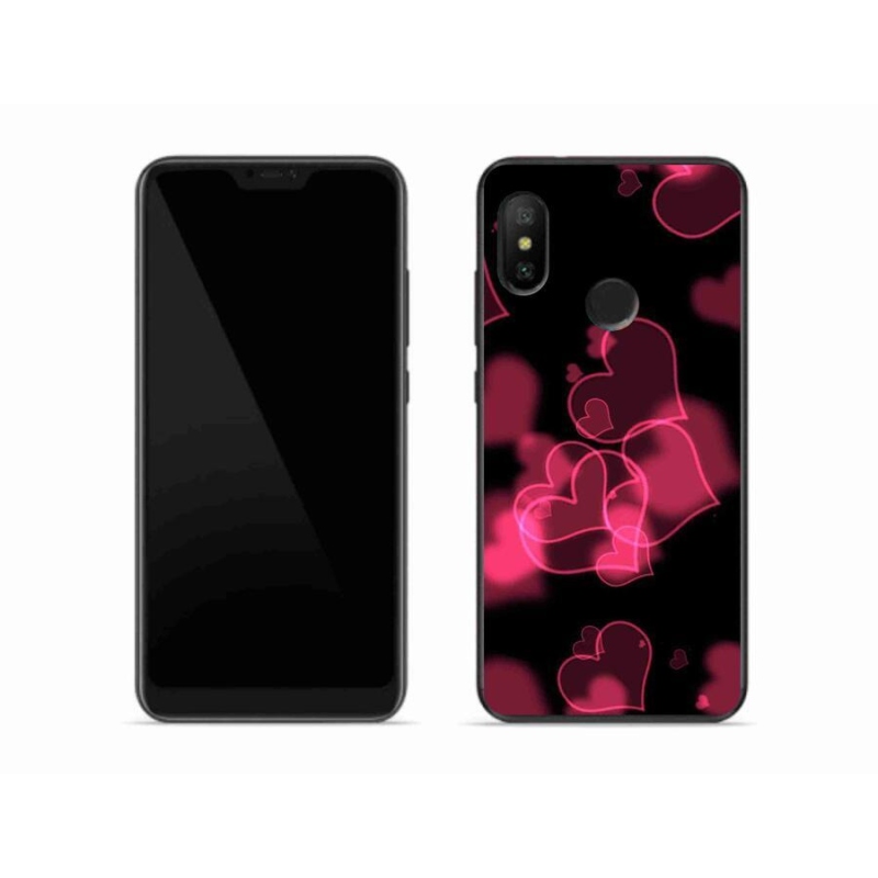 Gél borítás mmCase a Xiaomi Mi A2 Lite készülékhez - piros szívek