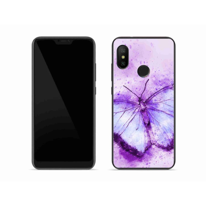 Gél borítás mmCase a Xiaomi Mi A2 Lite készülékhez - lila pillangó
