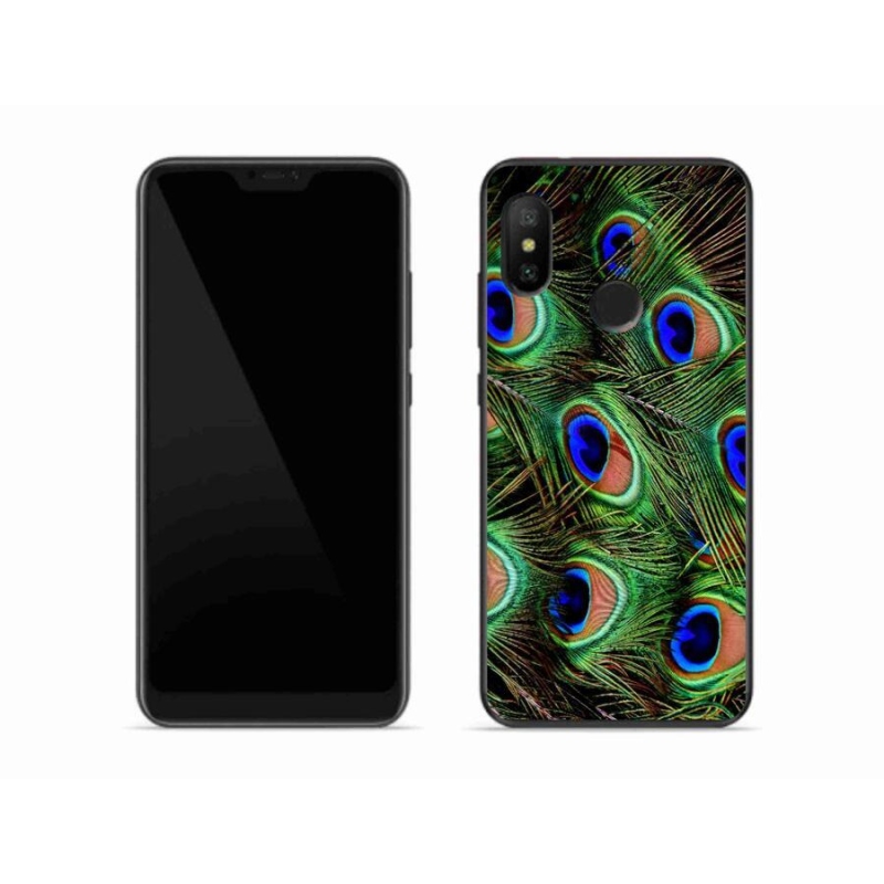 Gél borítás mmCase a Xiaomi Mi A2 Lite készülékhez - pávatoll
