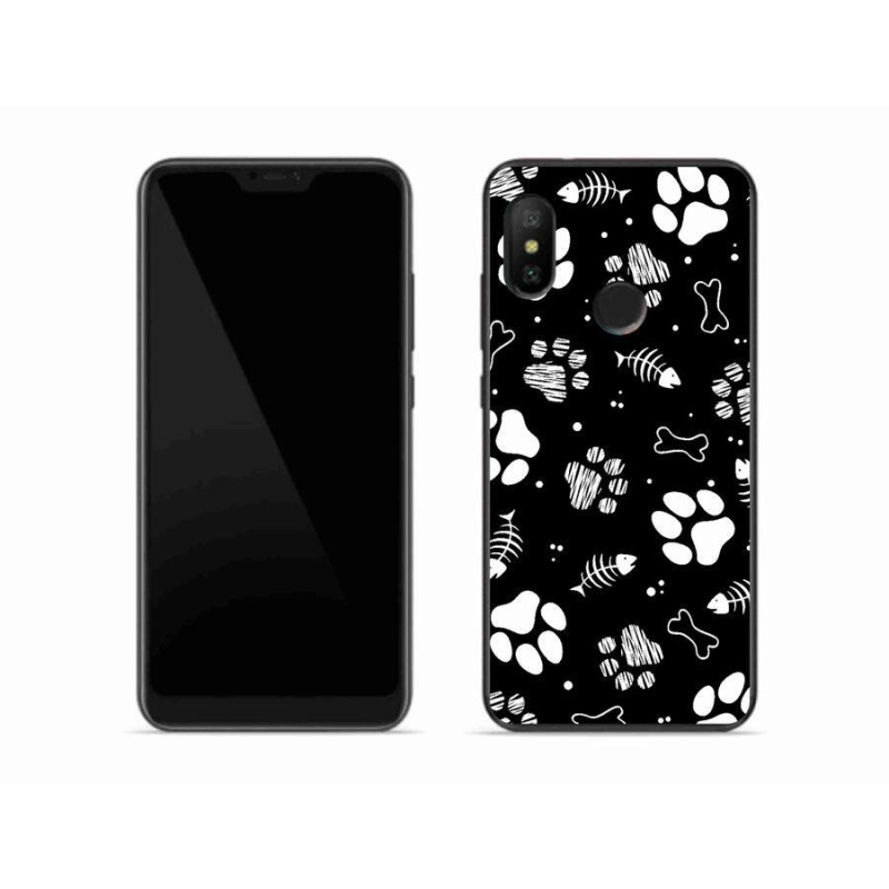 Gél borítás mmCase a Xiaomi Mi A2 Lite készülékhez - kutyamancsok