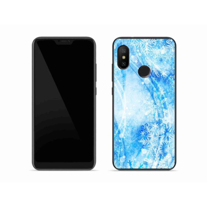 Gél borítás mmCase a Xiaomi Mi A2 Lite készülékhez - hópelyhek
