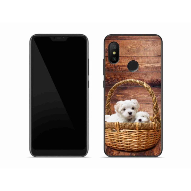 Gél borítás mmCase a Xiaomi Mi A2 Lite számára - kölyökkutyák