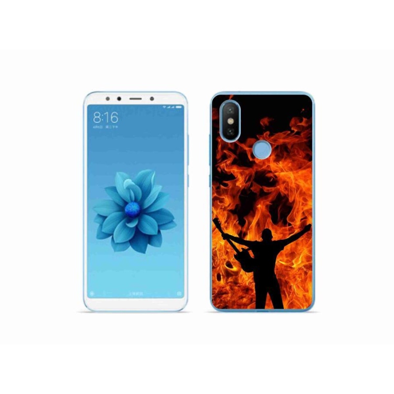 Gél borító mmCase a Xiaomi Mi A2-hez - zenész és tűz
