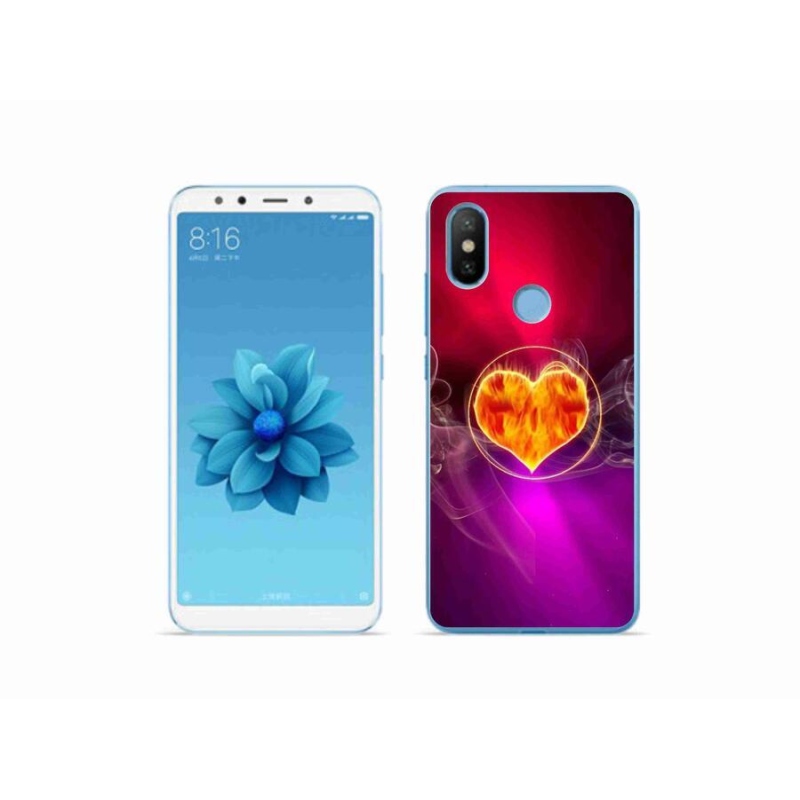 Gél borítás mmCase a Xiaomi Mi A2 készülékhez - tüzes szív
