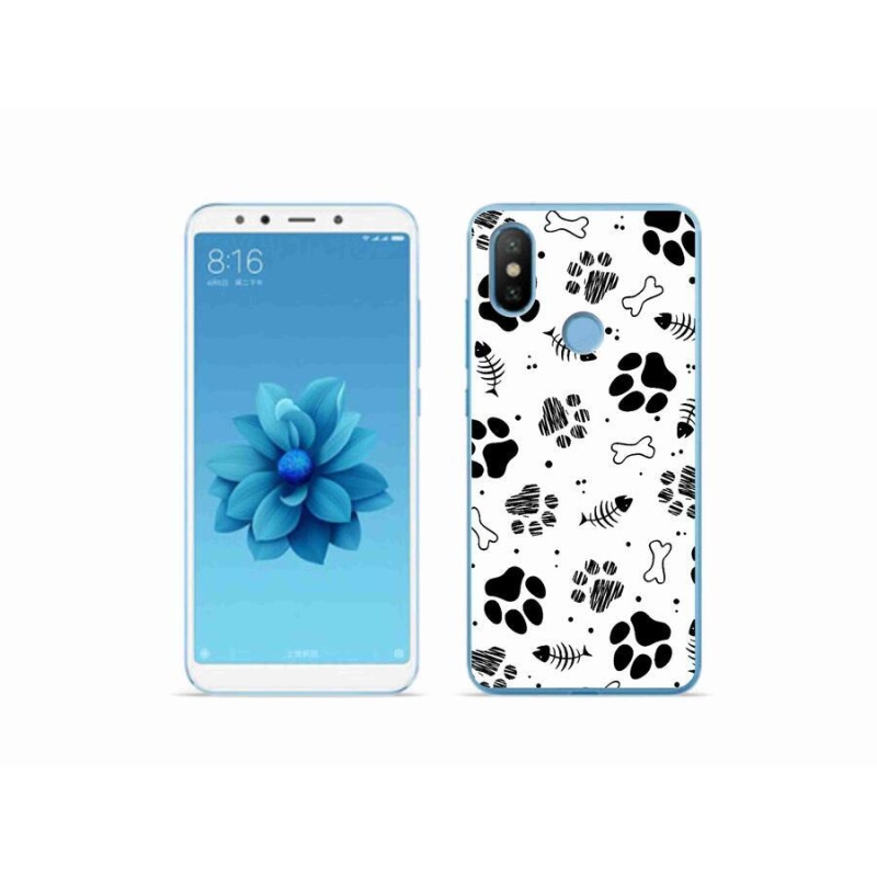 Gél borítás mmCase a Xiaomi Mi A2-hez - kutyamancsok 1