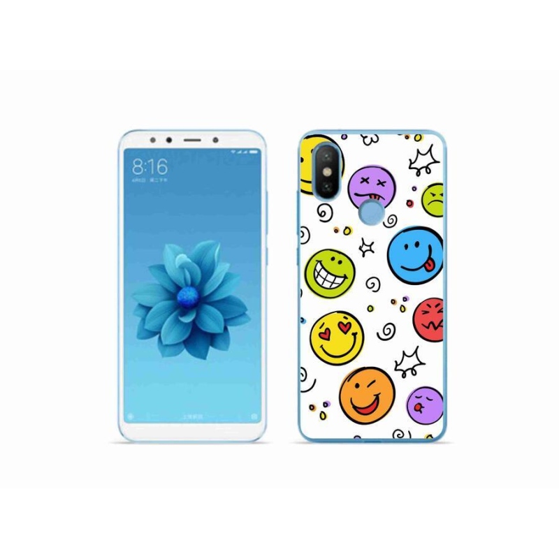 Gél borítás mmCase a Xiaomi Mi A2 készülékhez - smiley-k