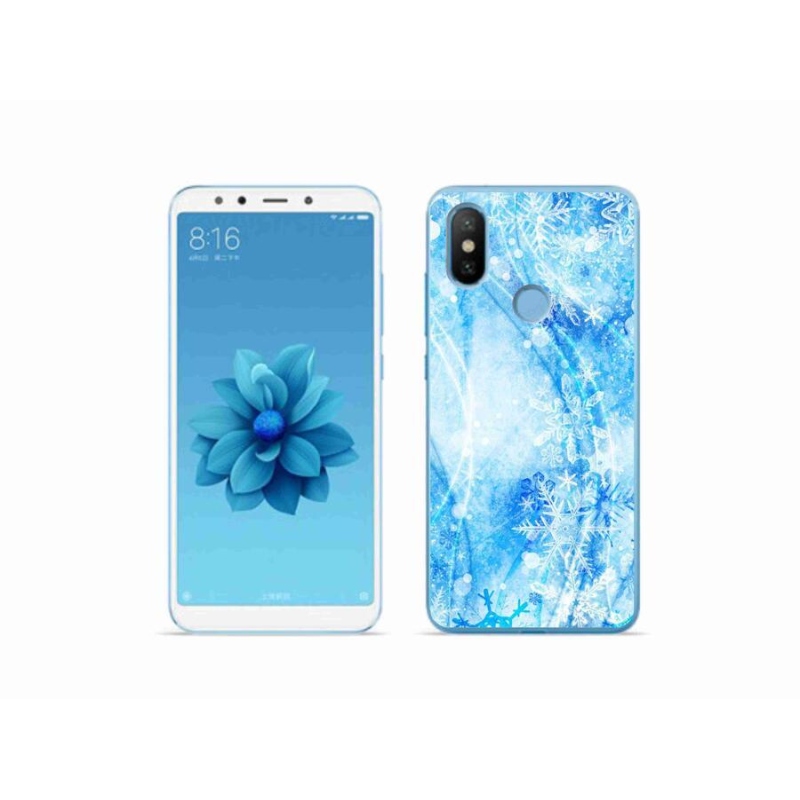 Gél borítás mmCase a Xiaomi Mi A2-hez - hópelyhek