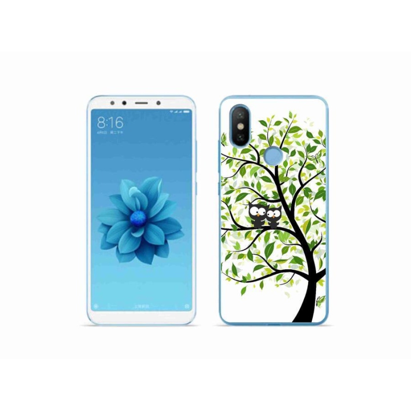 Gél borító mmCase a Xiaomi Mi A2-hez - baglyok a fán