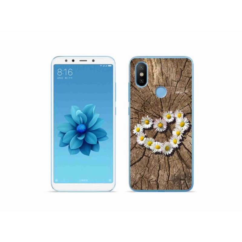 Gél borítás mmCase a Xiaomi Mi A2-hez - százszorszépek szíve