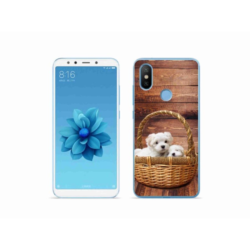Gél borítás mmCase a Xiaomi Mi A2-hez - kölyökkutyák