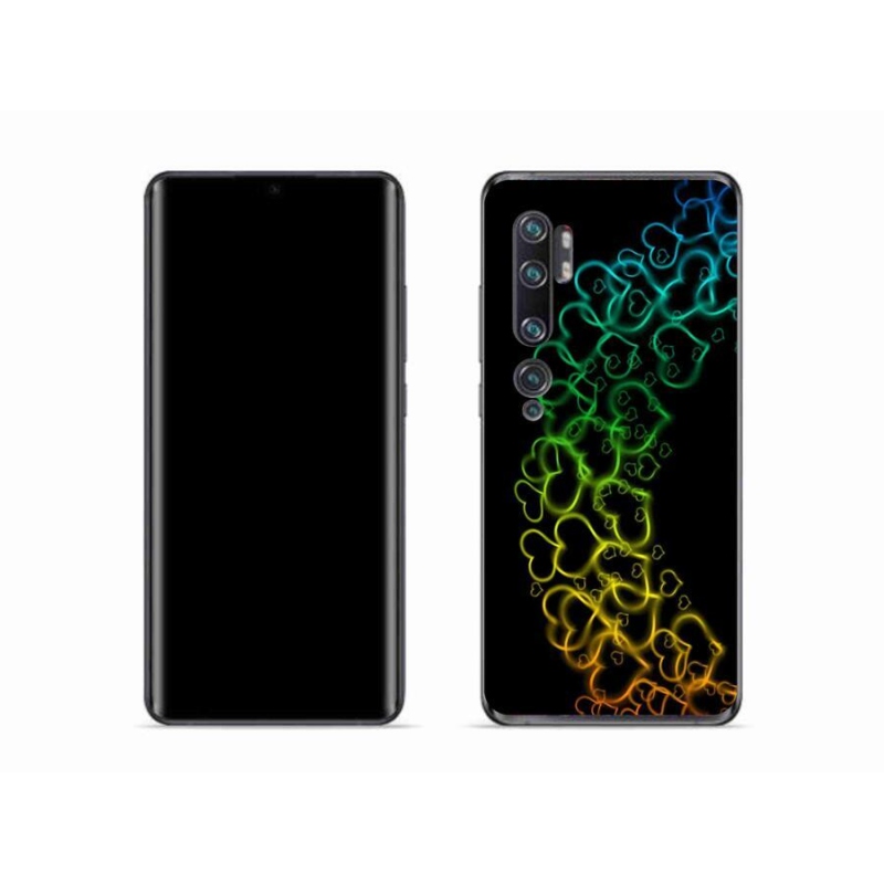 Gél borító mmCase a Xiaomi Mi Note 10 készülékhez - színes szívek