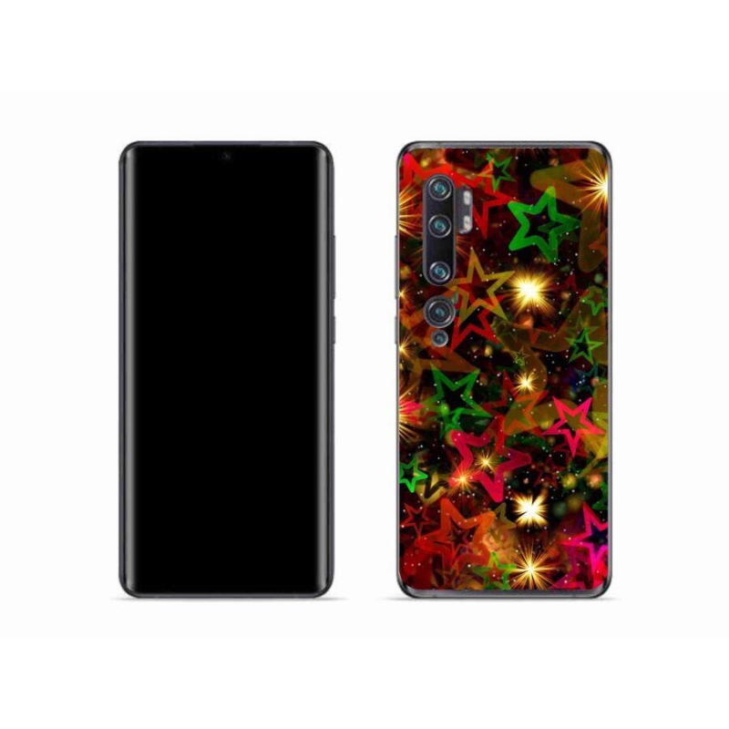 Gél borítás mmCase a Xiaomi Mi Note 10 készülékhez - színes csillagok