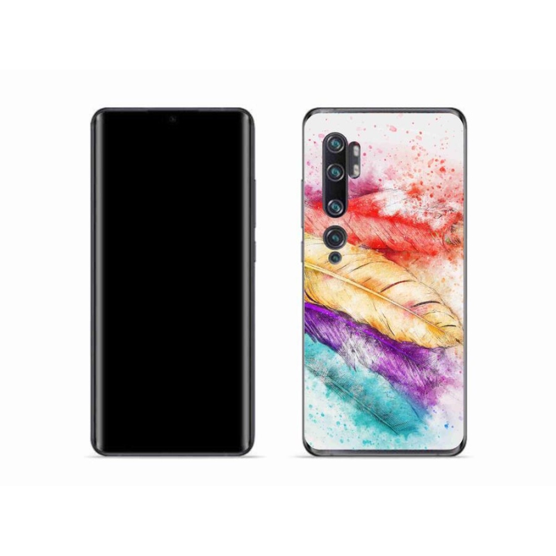 Gél borítás mmCase a Xiaomi Mi Note 10 készülékhez - színes tollakkal