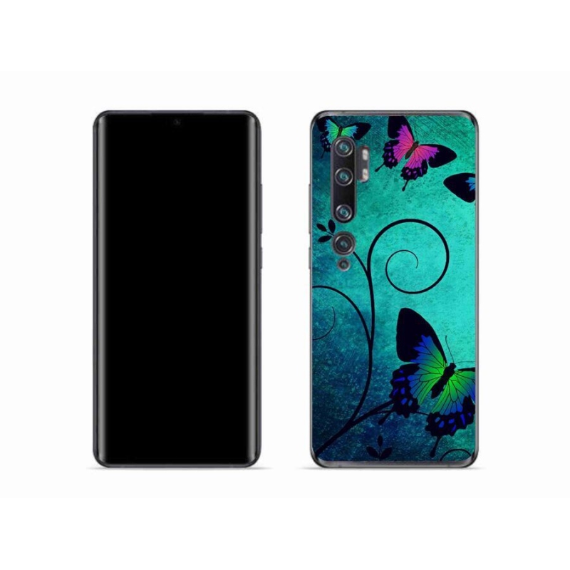 Gél borítás mmCase a Xiaomi Mi Note 10 készülékhez - színes pillangók