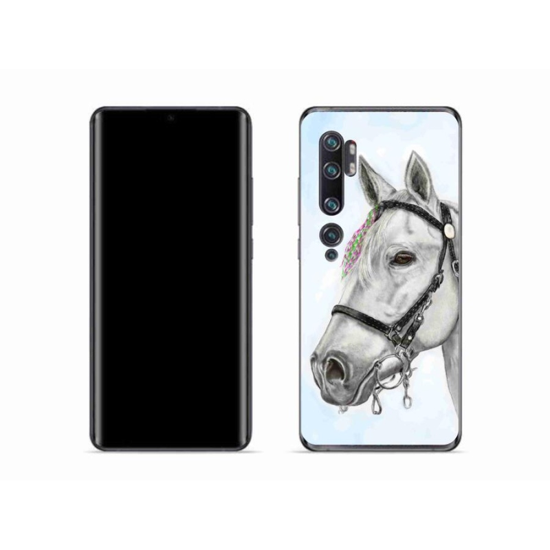 Gél borítás mmCase a Xiaomi Mi Note 10 - fehér ló 1