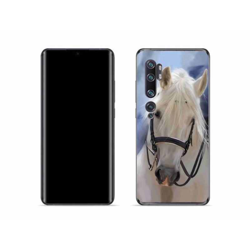 Gél borítás mmCase a Xiaomi Mi Note 10 készülékhez - fehér ló