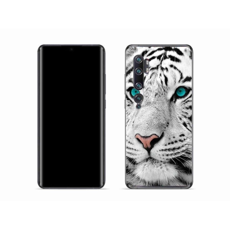 Gél borítás mmCase a Xiaomi Mi Note 10 készülékhez - fehér tigris