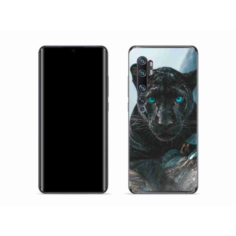 Gél borítás mmCase a Xiaomi Mi Note 10 készülékhez - fekete párduc