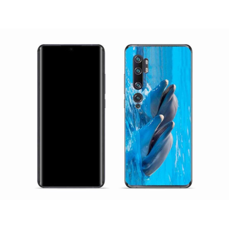Gél borítás mmCase a Xiaomi Mi Note 10 készülékhez - delfinek