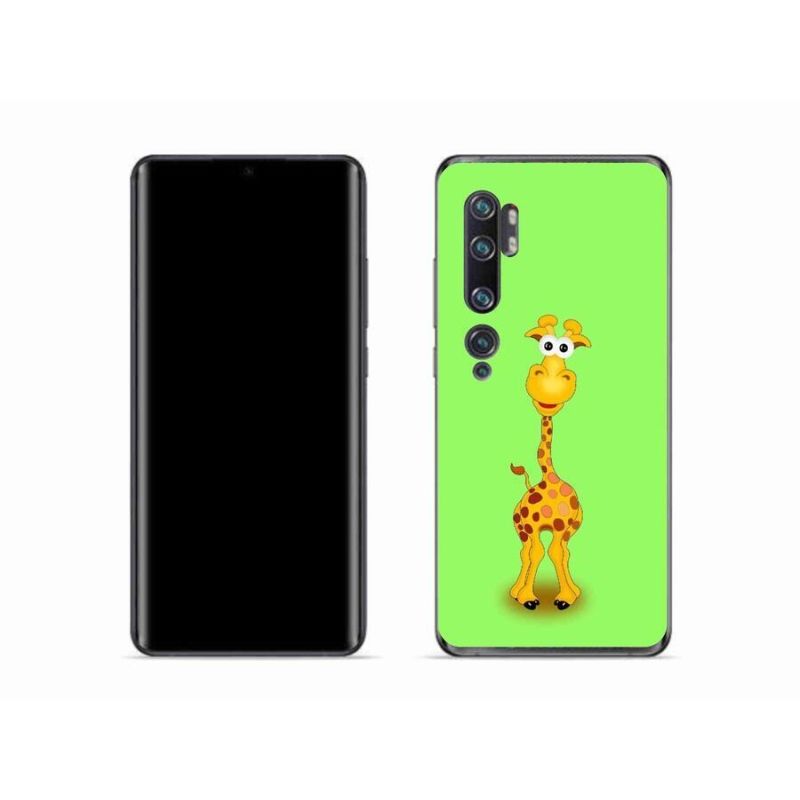 Gél borítás mmCase a Xiaomi Mi Note 10 készülékhez - rajzfilm zsiráf