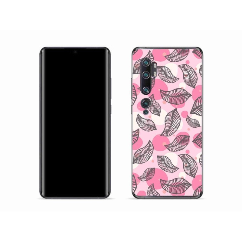 Gél borító mmCase a Xiaomi Mi Note 10 készülékhez - rajzfilmes hulló levelek