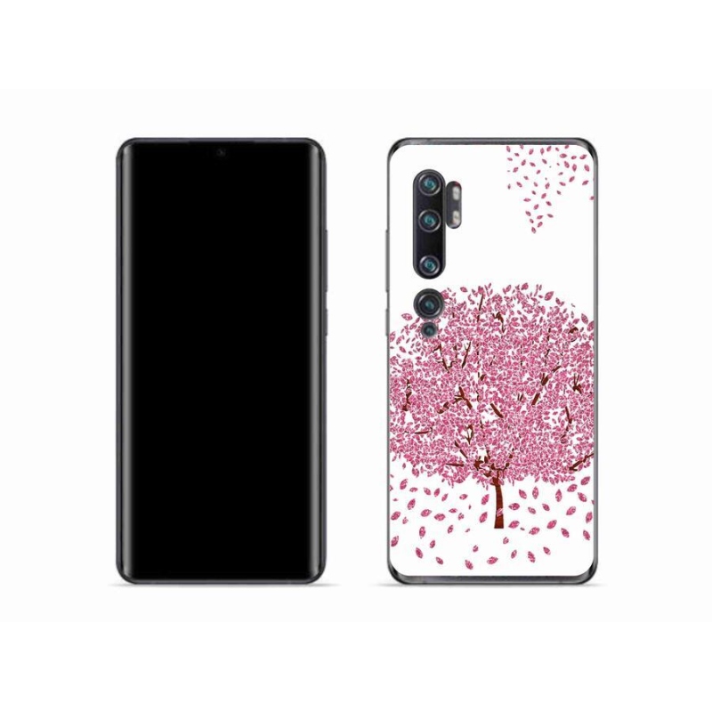 Gél borító mmCase a Xiaomi Mi Note 10 készülékhez - rajzfilmfa levelekkel