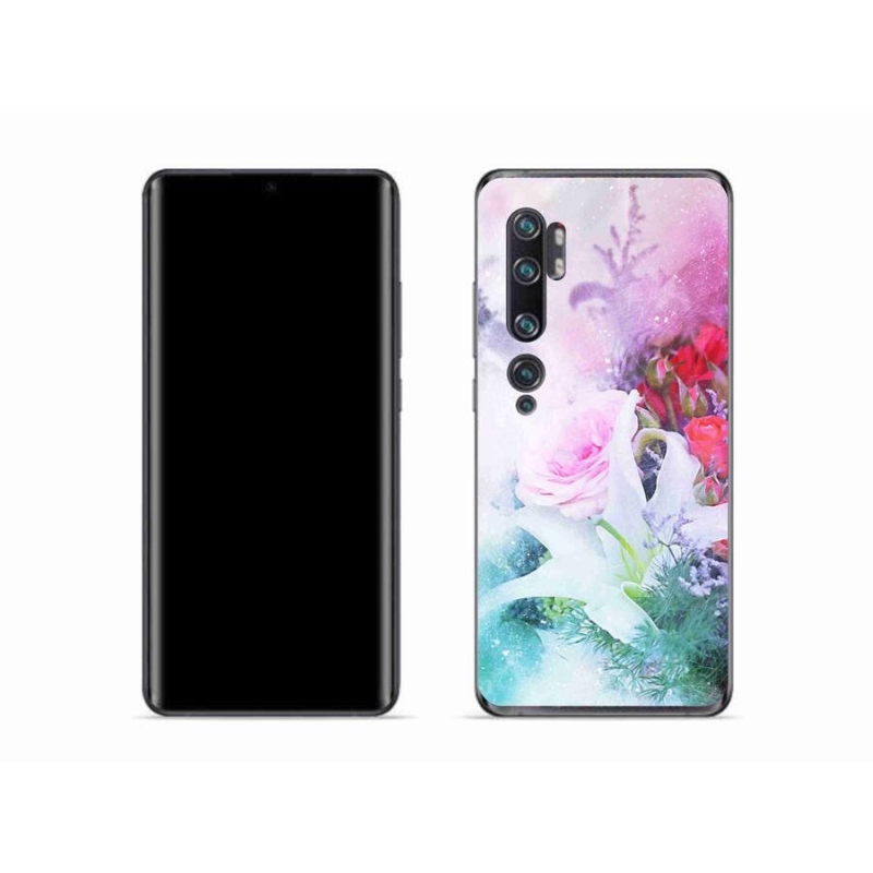 Gél borító mmCase a Xiaomi Mi Note 10 - virágok 4