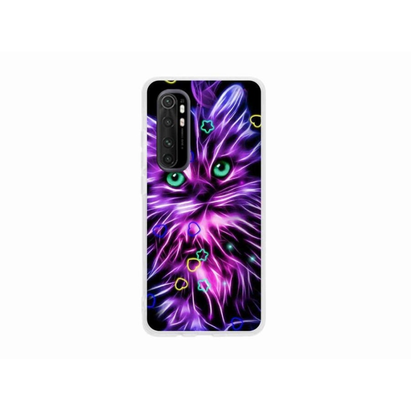Gél borítás mmCase a Xiaomi Mi Note 10 Lite készülékhez - absztrakt macska
