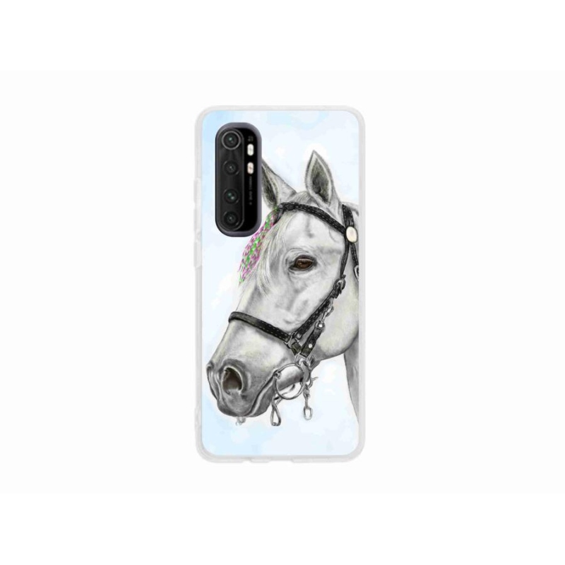 Gél borítás mmCase a Xiaomi Mi Note 10 Lite készülékhez - fehér ló 1