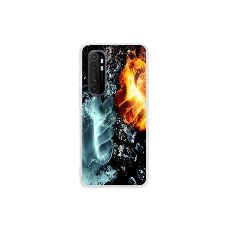 Gél borítás mmCase a Xiaomi Mi Note 10 Lite számára - víz és tűz