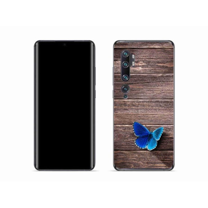 Gél borítás mmCase a Xiaomi Mi Note 10 - kék pillangó 1