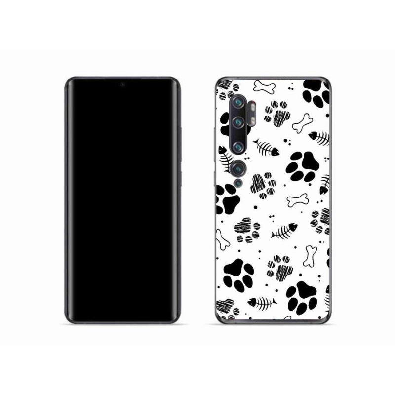 Gél borítás mmCase a Xiaomi Mi Note 10 készülékhez - kutyamancsok 1