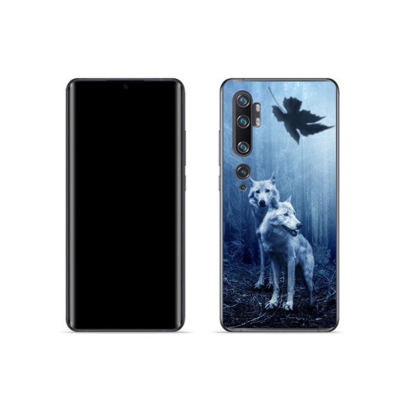 Gél borítás mmCase a Xiaomi Mi Note 10 készülékhez - farkasok az erdőben