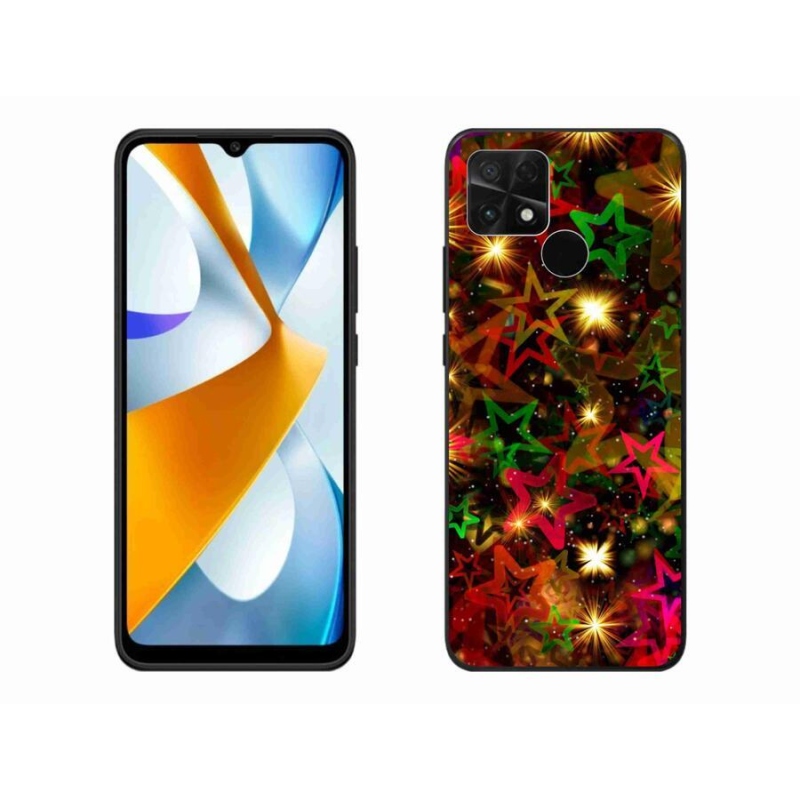 Gél borítás mmCase a Xiaomi Poco C40 készülékhez - színes csillagok