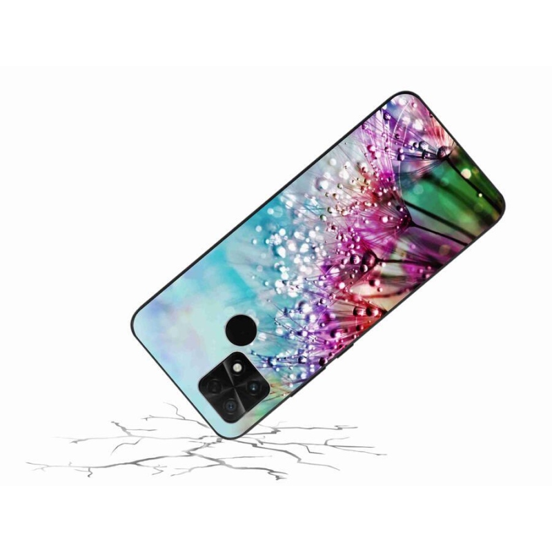 Gél borító mmCase a Xiaomi Poco C40 készülékhez - színes virágok