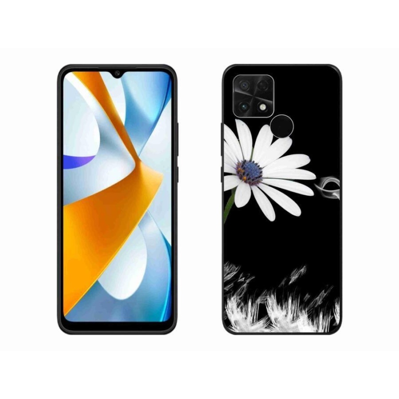 Gél borítás mmCase a Xiaomi Poco C40 készülékhez - fehér virág