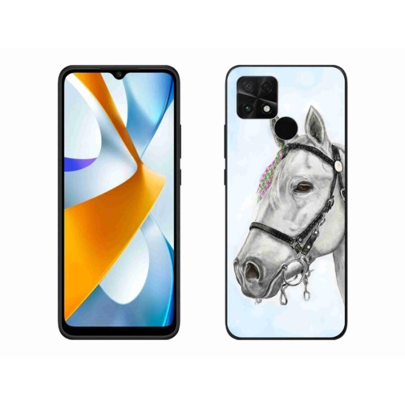 Gél borítás mmCase a Xiaomi Poco C40-hez - fehér ló 1