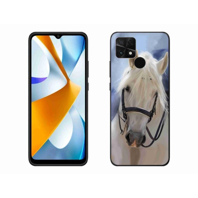 Gél borítás mmCase a Xiaomi Poco C40 készülékhez - fehér ló