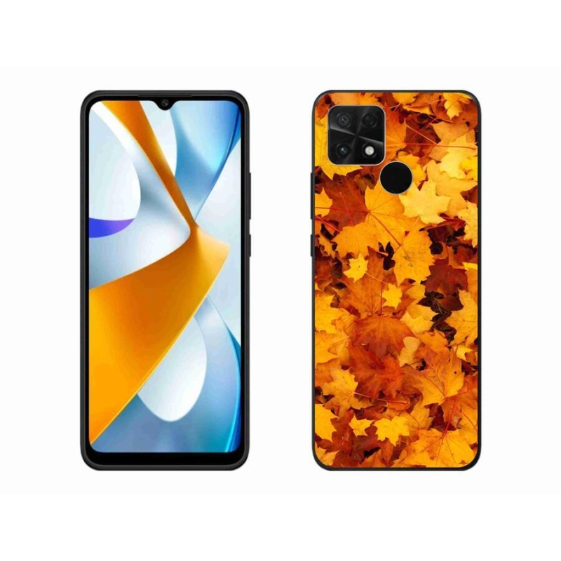 Gél borítás mmCase a Xiaomi Poco C40 készülékhez - juharlevelek