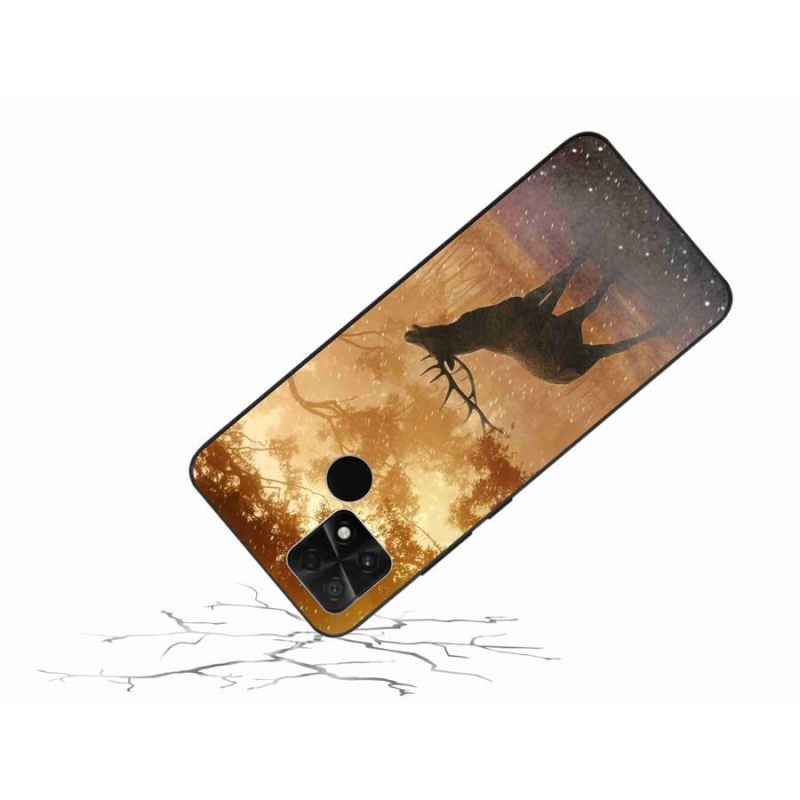 Gél borítás mmCase a Xiaomi Poco C40-hez - szarvas a vadászaton