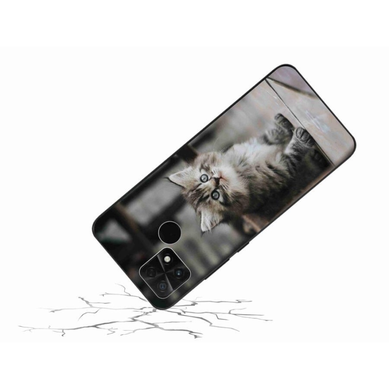 Gél borítás mmCase a Xiaomi Poco C40 készülékhez - cica